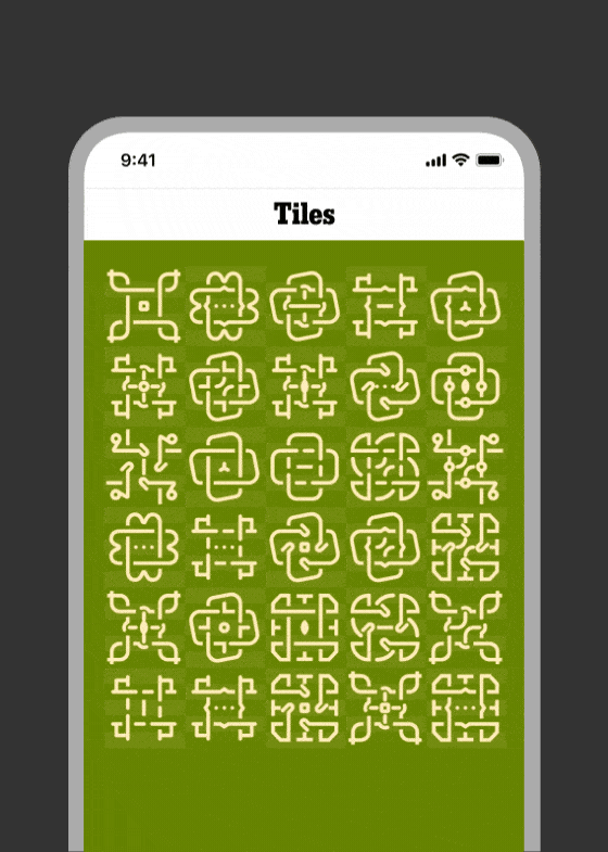 Unwind with Tiles
in the app.