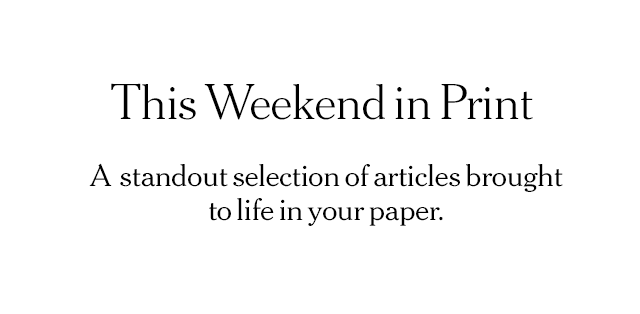This Weekend in Print