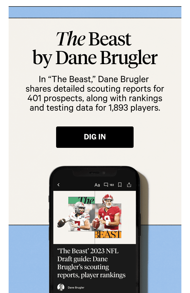 The Beast by Dane Brugler. Dig In.