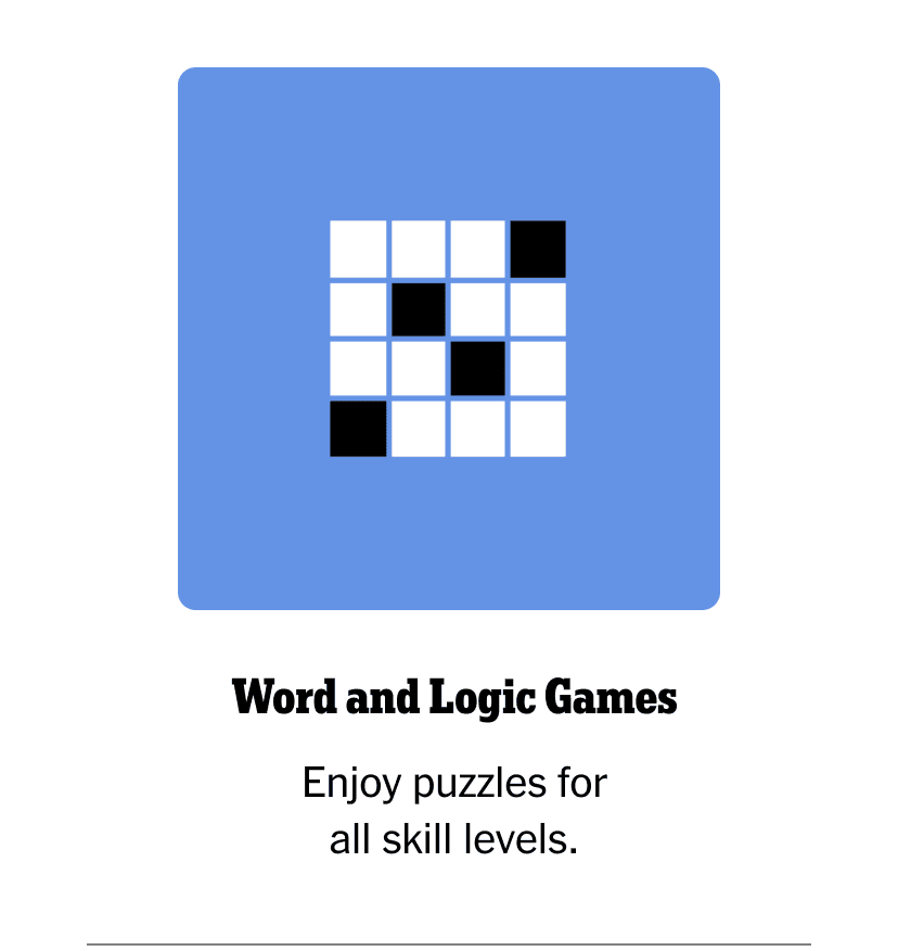 Word and Logic Games | Enjoy puzzles for all skill levels.